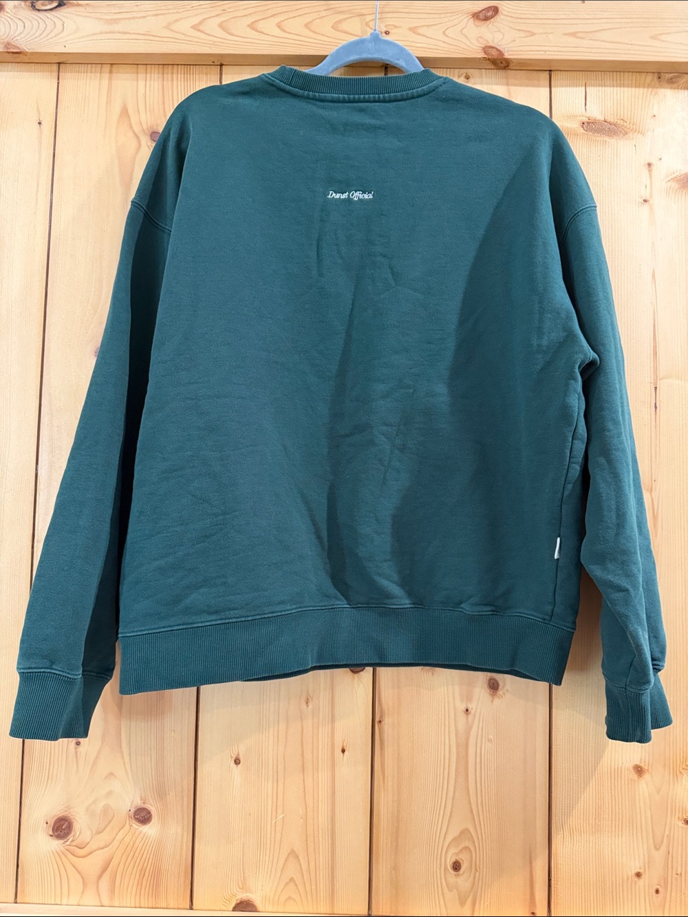 Dunst Forest Green Unisex Thick Crewneck Sweatshirt with 'U' Patch Medium - Picture 4 of 5